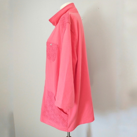 ONQUE Casuals Knit Jacket Zip Front 2X Sweatshirt - Picture 6 of 9